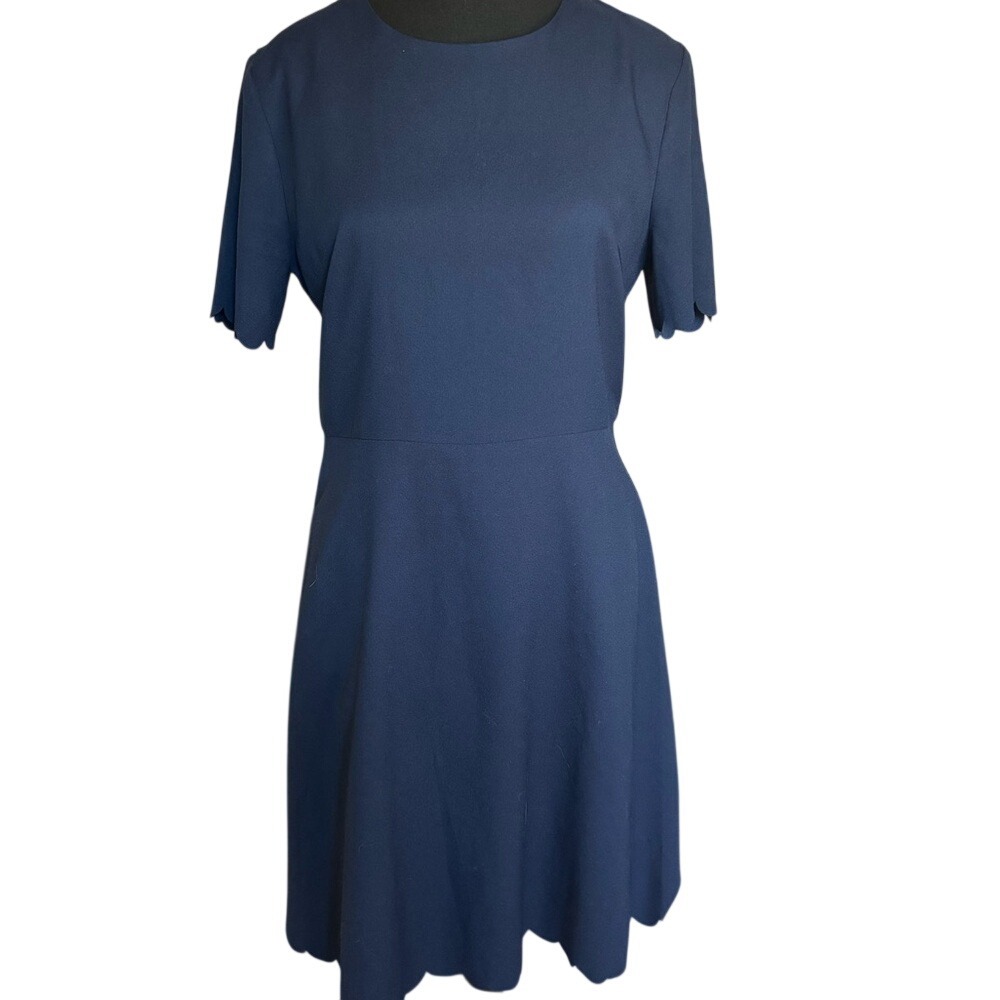 Banana Republic Midi Short Sleeve Dress in Navy Blue with Stylish Design‎ Size 6